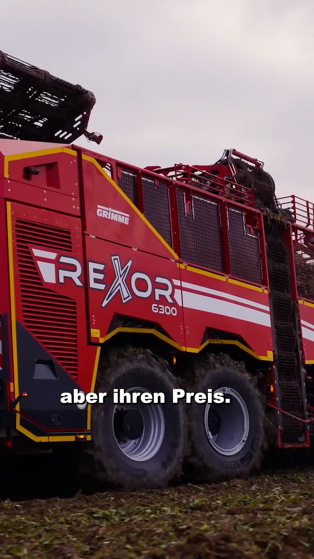 Grimme Rexor Rübenvollernter mit Michelin-Bereifung auf der Agritechnica 2025